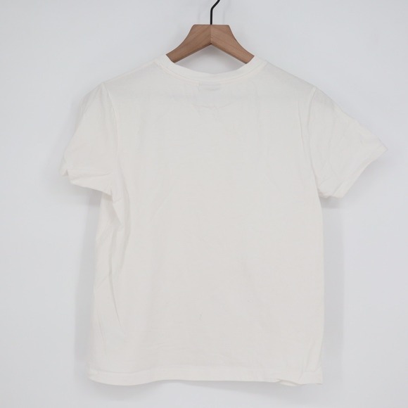 Gymshark Logo T Shirt White Crew Neck Short Sleeve Athleisure Size S - Picture 6 of 7